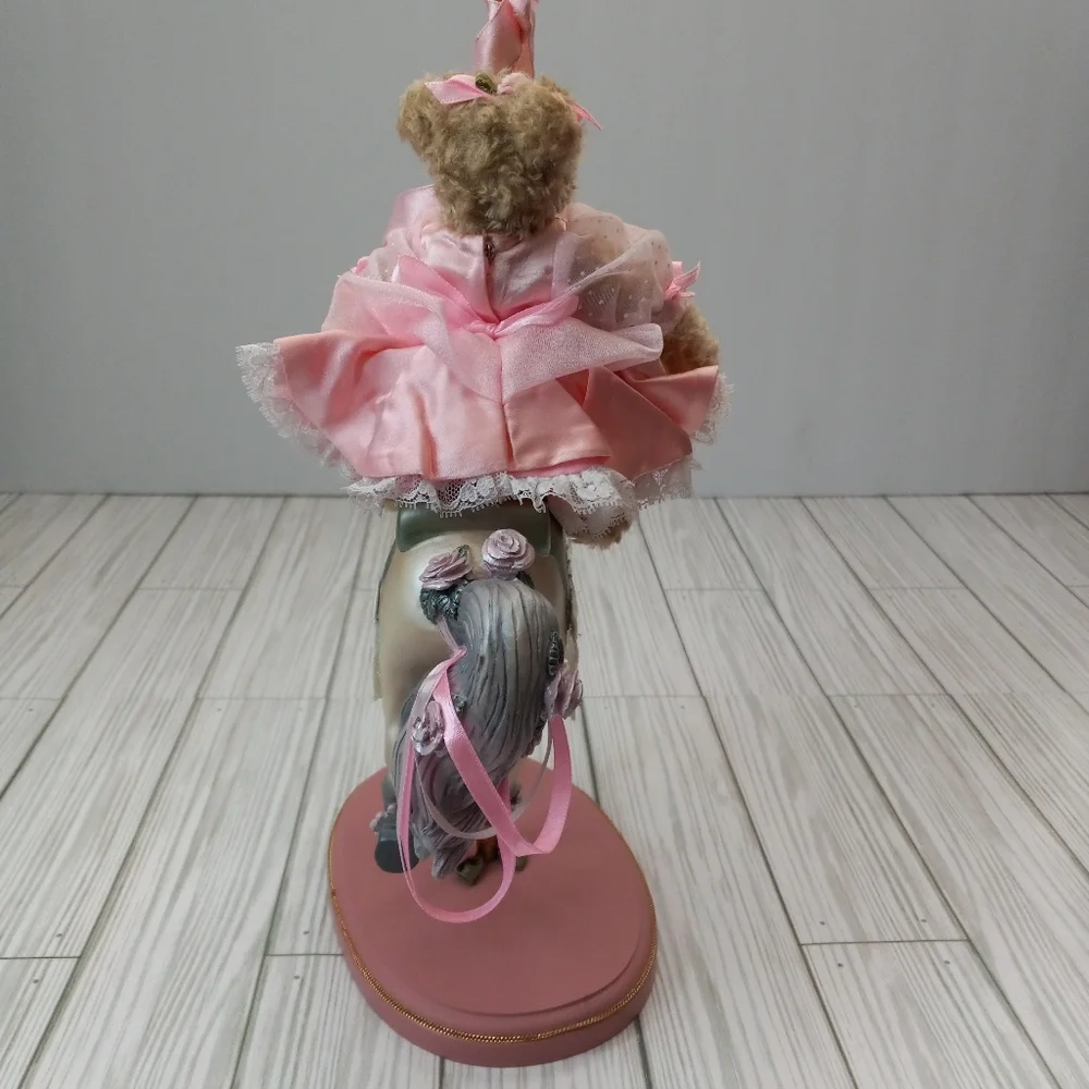 Ashton Drake Vintage 1997 Gallery Teddy Bears Coquette Carousel Horse